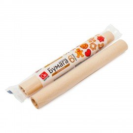 Бумага кулинарная в пленке, 30 см х 6 м, GRIFON, ШК3034, 101-303