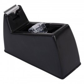 Диспенсер для клейкой ленты ЧЕРНЫЙ (Лента в Подарок!), утяжеленный большой, BRAUBERG, 701459