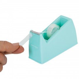 Диспенсер для клейкой ленты МЯТНЫЙ (Лента в Подарок!), утяжеленный большой, BRAUBERG, 701461