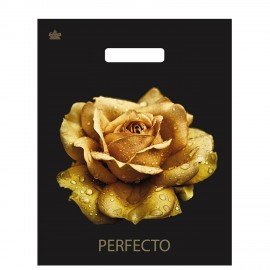 Пакет с вырубной ручкой, 37х30см, "Перфекто Роза", 90мкм, ШК8467, н00229687