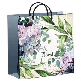 Пакет с пластиковой ручкой, мягкий пластик, 30х30см, "Нежное очарование" 140мкм, ШК7651, н00224310