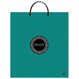 Пакет с пластиковой ручкой ПВД, 44х40см, "Тифани", 100мкм, ШК0957, н00255854