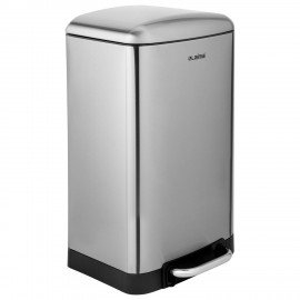Ведро мусорное с педалью 20л, крышка с доводчиком, стальное БЕЗ ОТПЕЧАТКОВ, LAIMA ULT, 701570