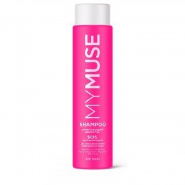 Шампунь укрепляющий 400 мл MYMUSE SOS-восстановление для секущихся и поврежденных волос, 145017