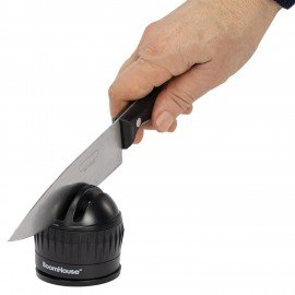 Точилка для ножей (ножеточка) ручная, трёхзонная (грубая, чистовая, шлифовка), на присоске, BOOMHOUSE, 701626