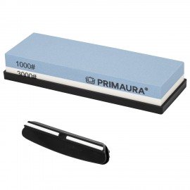 Точильный камень водный, 1000/3000 грит, с фиксатором угла заточки, PRIMAURA, 701627