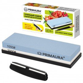 Точильный камень водный, 1000/3000 грит, с фиксатором угла заточки, PRIMAURA, 701627