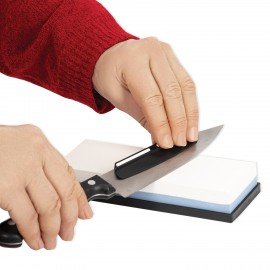 Точильный камень водный, 1000/3000 грит, с фиксатором угла заточки, PRIMAURA, 701627