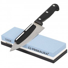 Точильный камень водный, 1000/3000 грит, с фиксатором угла заточки, PRIMAURA, 701627