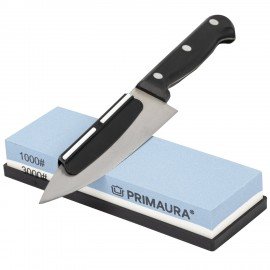 Точильный камень водный, 1000/3000 грит, с фиксатором угла заточки, PRIMAURA, 701627