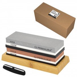 Точильный камень водный, КОМПЛЕКТ 2 шт., НАБОР 6 пр., 400/1000/3000/8000, PRIMAURA, 701628