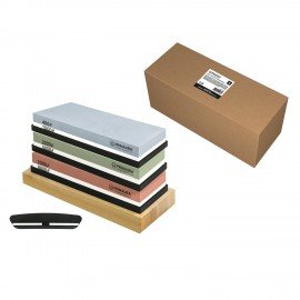 Точильный камень водный, КОМПЛЕКТ 3 шт., НАБОР 8 пр., 400/1000/2000/3000/5000/8000, PRIMAURA, 701629