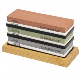 Точильный камень водный, КОМПЛЕКТ 3 шт., НАБОР 8 пр., 400/1000/2000/3000/5000/8000, PRIMAURA, 701629