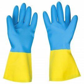 Перчатки латексно-неопреновые SCAFFA Спектр, КЩС, хлопчатобумажное напыление, р. 8, M, 00-01017726