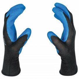 Перчатки нейлоновые SCAFFA Grip, текстурированное латексное покрытие (облив), р. 9, L, 00-00015296