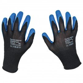 Перчатки нейлоновые SCAFFA Grip, текстурированное латексное покрытие (облив), р. 9, L, 00-00015296