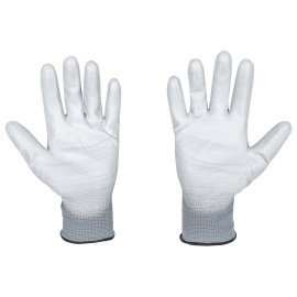 Перчатки нейлоновые SCAFFA Базис, полиуретановое покрытие (облив), р. 9, L, шк 5586, 00-00012435