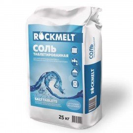 Соль таблетированная универсальная 25кг ROCKMELT, 4620769394156