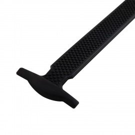 Шнурки силиконовые плоские ЧЕРНЫЕ 16 шт, ширина 7 мм, SHEGRA, 701717