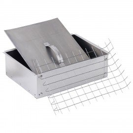 Коптильня одноярусная металлическая, размер 350х260х100 мм, в гофрокоробе, 701729