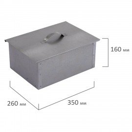 Коптильня двухъярусная металлическая, размер 350х260х160 мм, в гофрокоробе, 701730