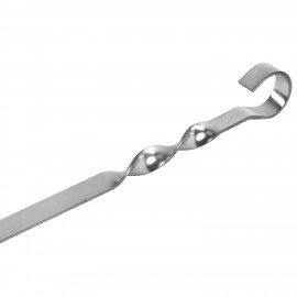 Шампур плоский, размер 550х10х1,5 мм, нержавеющая сталь, хххххх, 701736