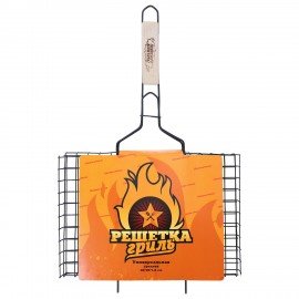 Решетка-гриль универсальная, размер 360х260мм, глубина 18мм, оксид. покрытие, 701742