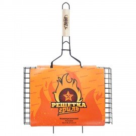 Решетка-гриль универсальная, размер 435х285мм, глубина 18мм, оксид. покрытие, 701743