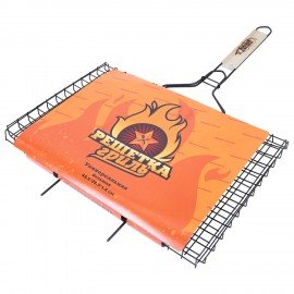 Решетка-гриль универсальная, размер 435х285мм, глубина 18мм, оксид. покрытие, 701743