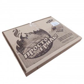 Комплект решетка-гриль с ножками складной+щипцы, размер 350х250мм, высота 150мм, в коробке, 701747