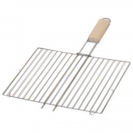 Решетка-гриль универсальная, раз 300х220мм, глубина 10мм, никелированное покрытие, РГМ3НЭ