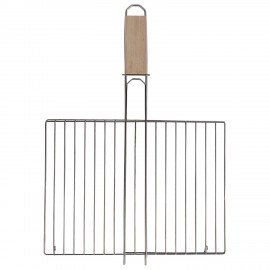 Решетка-гриль универсальная, раз 300х220мм, глубина 10мм, никелированное покрытие, РГМ3НЭ