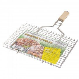 Решетка-гриль универсальная, размер 350х260 мм, глубина 16 мм, никелированное покрытие, РГУ2НЭ