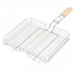 Решетка-гриль ГЛУБОКАЯ универсальная, размер 320х260 мм, глубина 50 мм, никелированное покрытие, РГК3НЭ