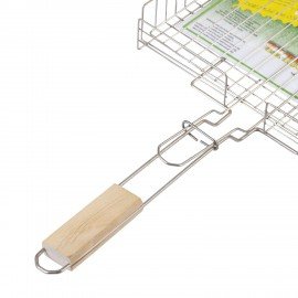 Решетка-гриль ГЛУБОКАЯ универсальная, размер 320х260 мм, глубина 50 мм, никелированное покрытие, РГК3НЭ