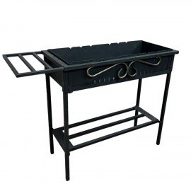 Мангал сборный, размер 700х300х700 мм, "КРЕПЫШ", сталь 2 мм, термостойкий, ШК 54019, 701760