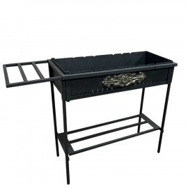 Мангал сборный, размер 700х300х700 мм, "ДАЧНИК", сталь 1,5 мм, термостойкий, ШК 30182, 701761