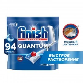 Капсулы для посудомоечных машин 90шт FINISH Quantum All in 1, ш/к 95835, 3263215