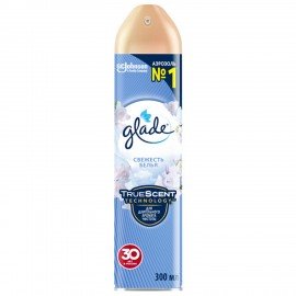 Освежитель воздуха аэрозольный 300мл GLADE "Свежесть белья", ш/к 33545, 864930