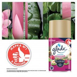 Сменный баллон 269 мл GLADE "Японский сад" для автоматических освежителей, 864980