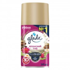 Сменный баллон 269 мл GLADE "Японский сад" для автоматических освежителей, 864980