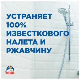 Средство для чистки сантехники 520 мл ТУАЛЕТНЫЙ УТЕНОК "Антиналет и ржавчина", распылитель, 865017