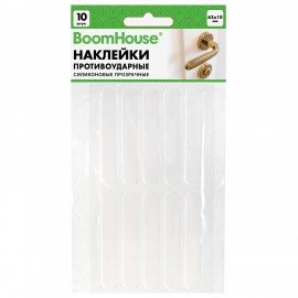 Противоударные силиконовые наклейки 63х10 мм КОМПЛЕКТ 10 шт., BoomHouse, 701836