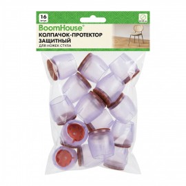 Защитный колпачок-протектор для ножек стула 25-29 мм (ПВХ+фетр) КОМПЛЕКТ 16 шт., BoomHouse, 701850