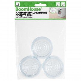 Антивибрационные подставки для стиральных машин, ТОНКИЕ, КОМПЛЕКТ 12 шт., BoomHouse, 701854