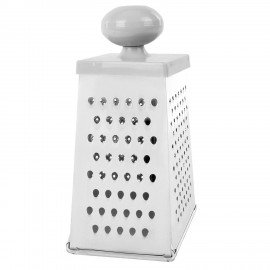 Терка 4 грани 23*11*8,5 см, белая жесть, САМАЯ УДОБНАЯ РУЧКА, BoomHouse, 701857