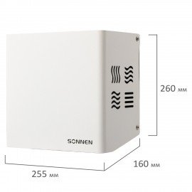 Сушилка для рук SONNEN HDR-12, 1200 Вт, производство РОССИЯ, антивандальная, 12м/с, с, 701870