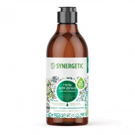 Гель для душа 380 мл SYNERGETIC "Сандал и ягоды можжевельника", натуральный, биоразлагаемый, 400003