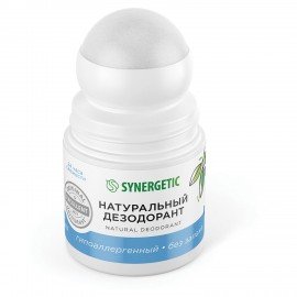 Дезодорант 50 мл SYNERGETIC "Без запаха", роликовый, натуральный, 300015
