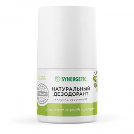 Дезодорант 50 мл SYNERGETIC "Бергамот - зеленый лайм", роликовый, натуральный, 300016